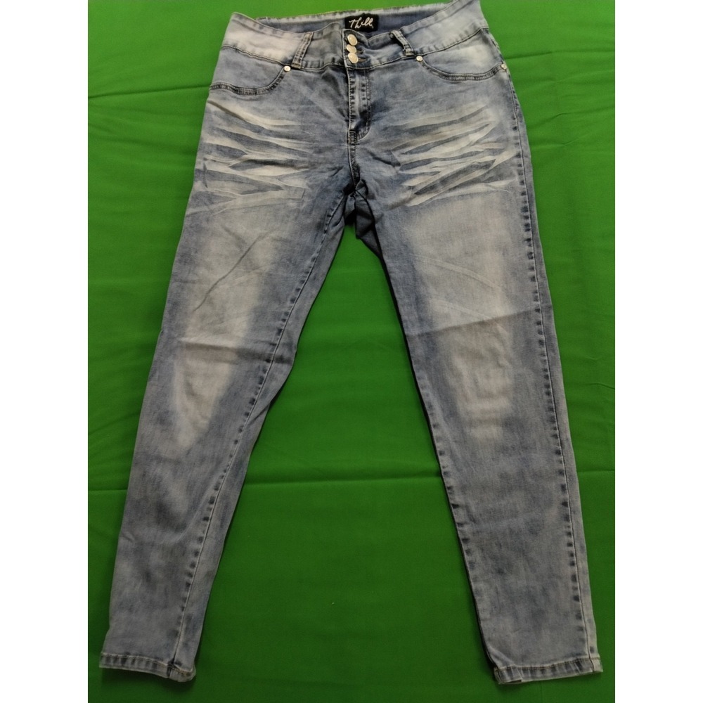 Thrill Jeans Womens 14 Stretch Fabric Faded